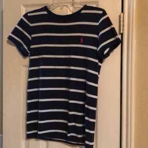 Polo Ralph Lauren-Blue And White Striped Shirt